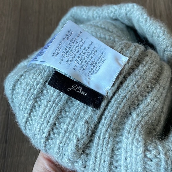 J Crew ribbed pom pom beanie - Picture 5 of 5